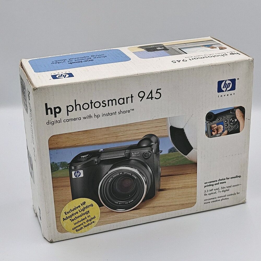 HP PhotoSmart 945 5.3MP 56x Zoom Pro Digital Camera Q2201A - Lightly Used